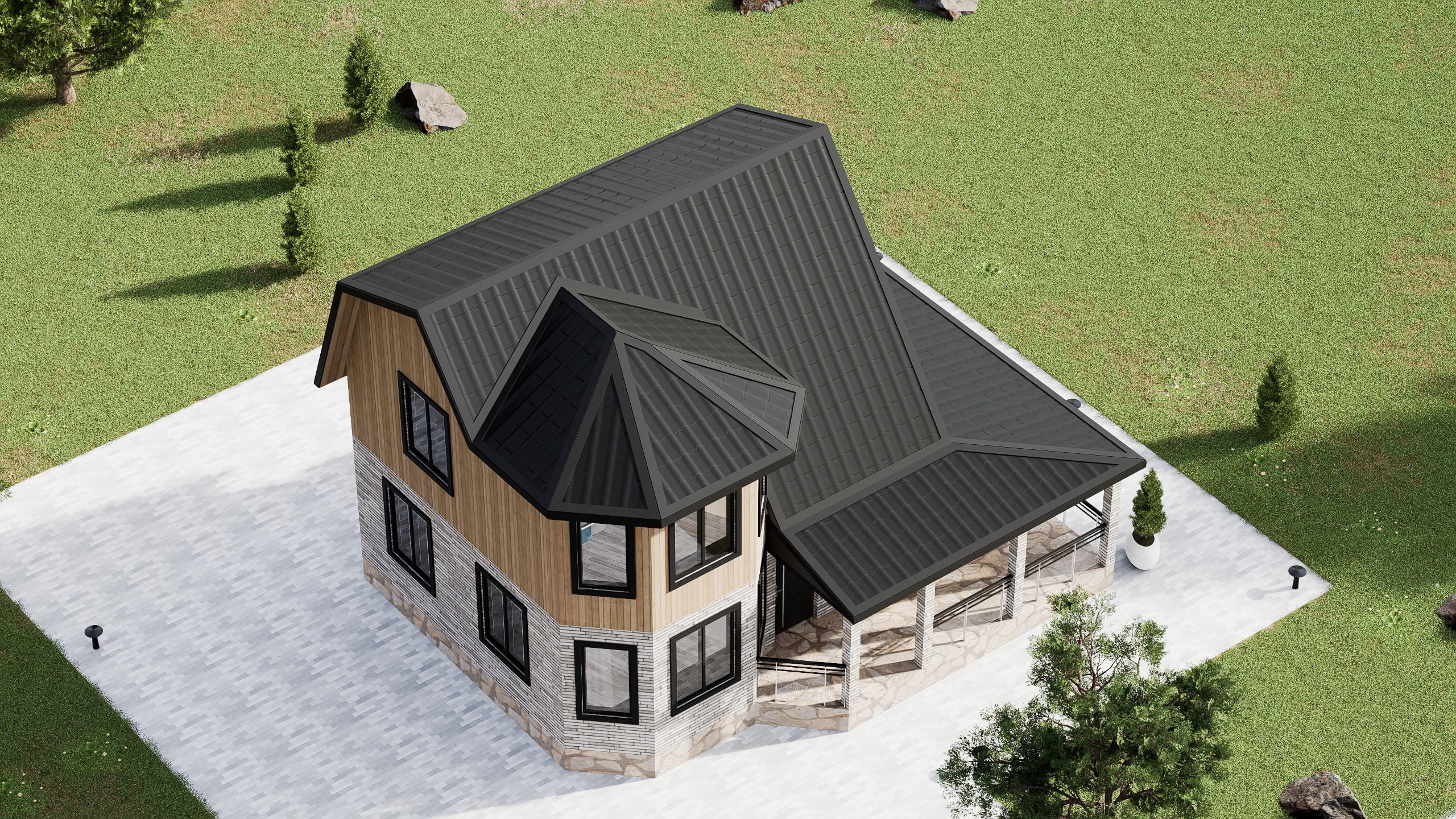 картинка Каркасный дом Денвер от LEGNO