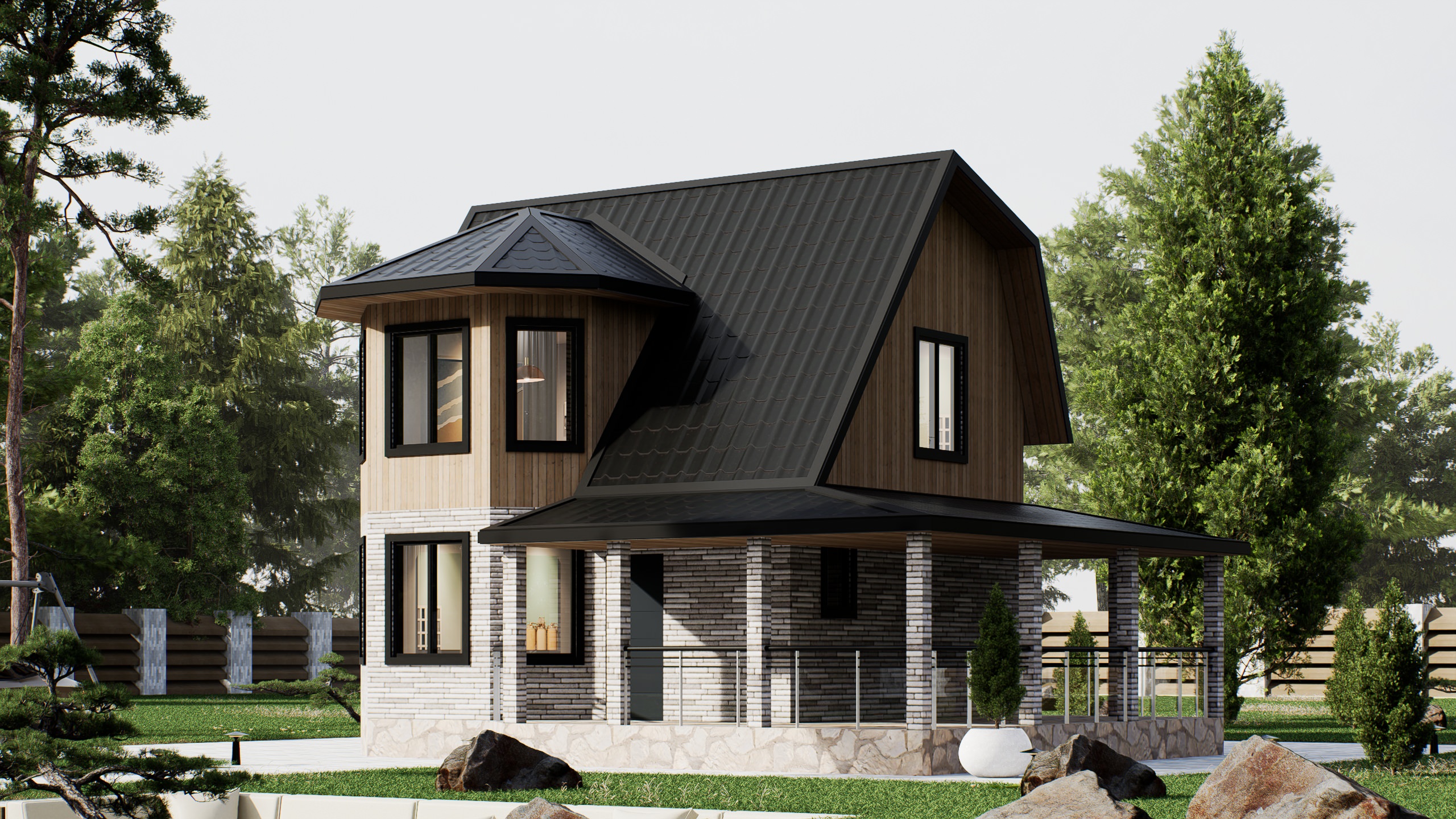 картинка Каркасный дом Денвер от LEGNO