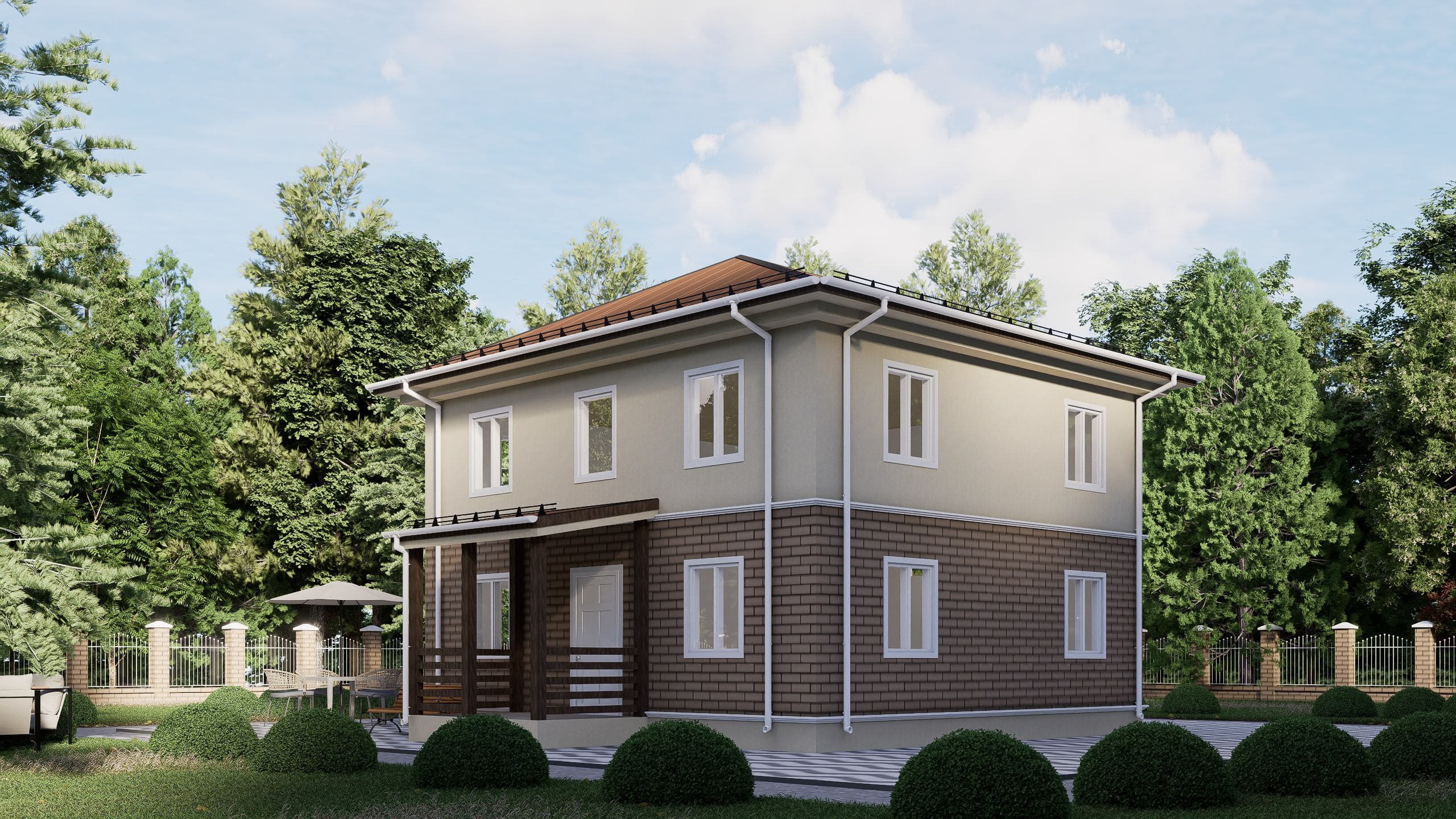 картинка Каркасный дом Остин от LEGNO