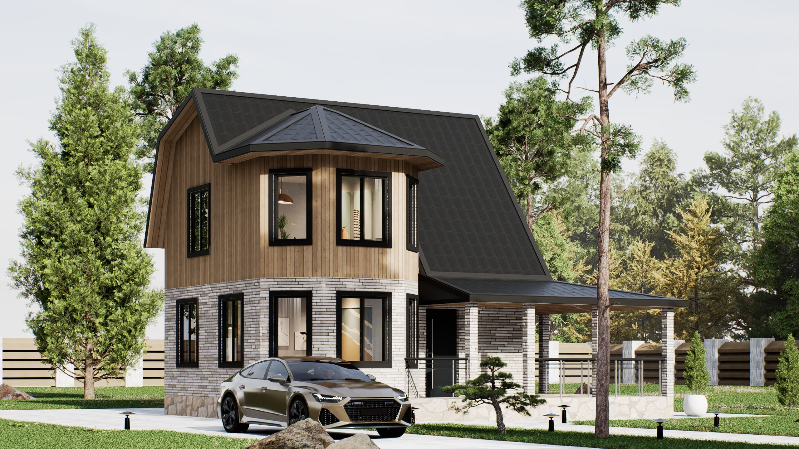 картинка Каркасный дом Денвер от LEGNO