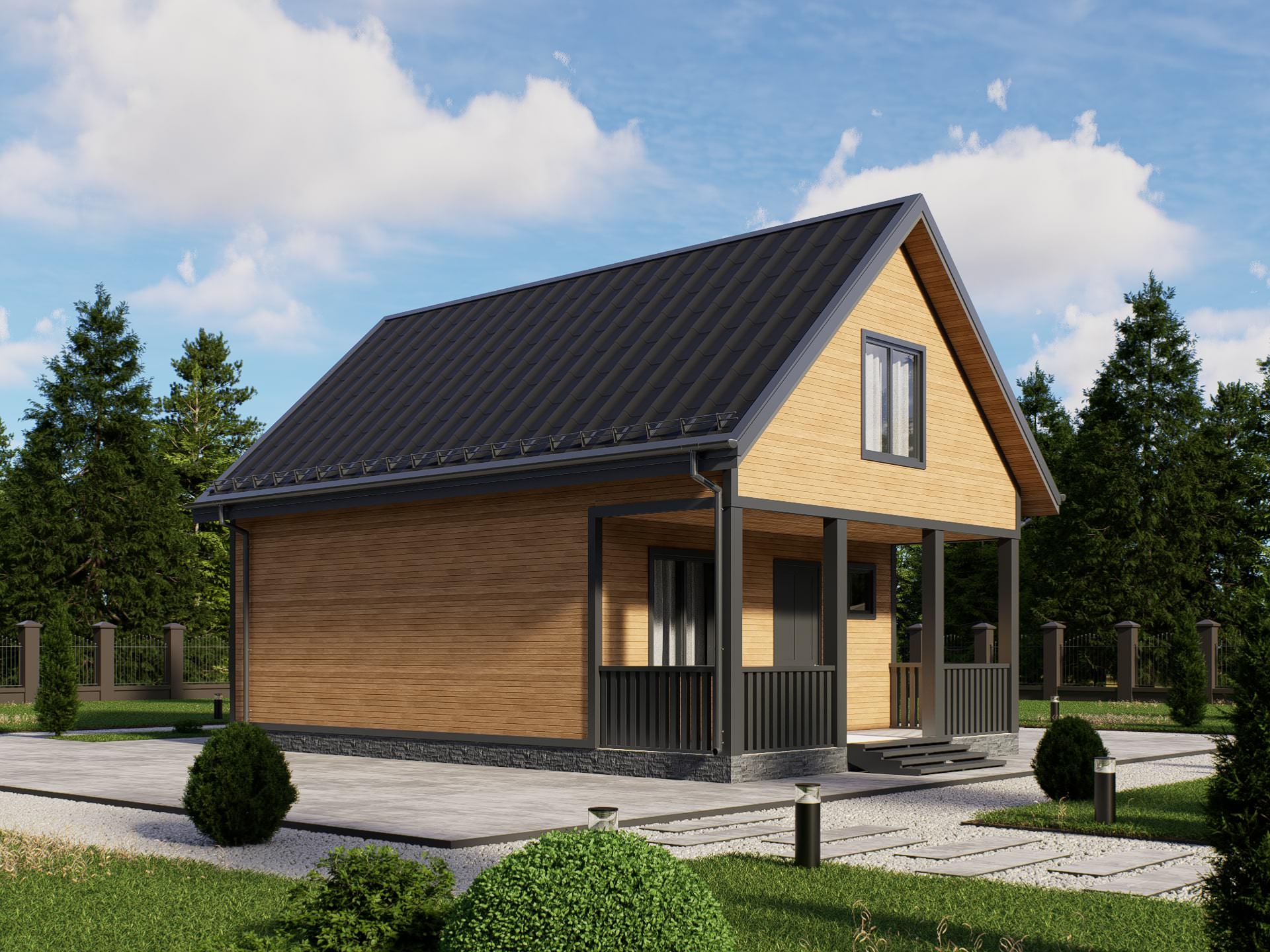 картинка Каркасный дом Лестер от LEGNO