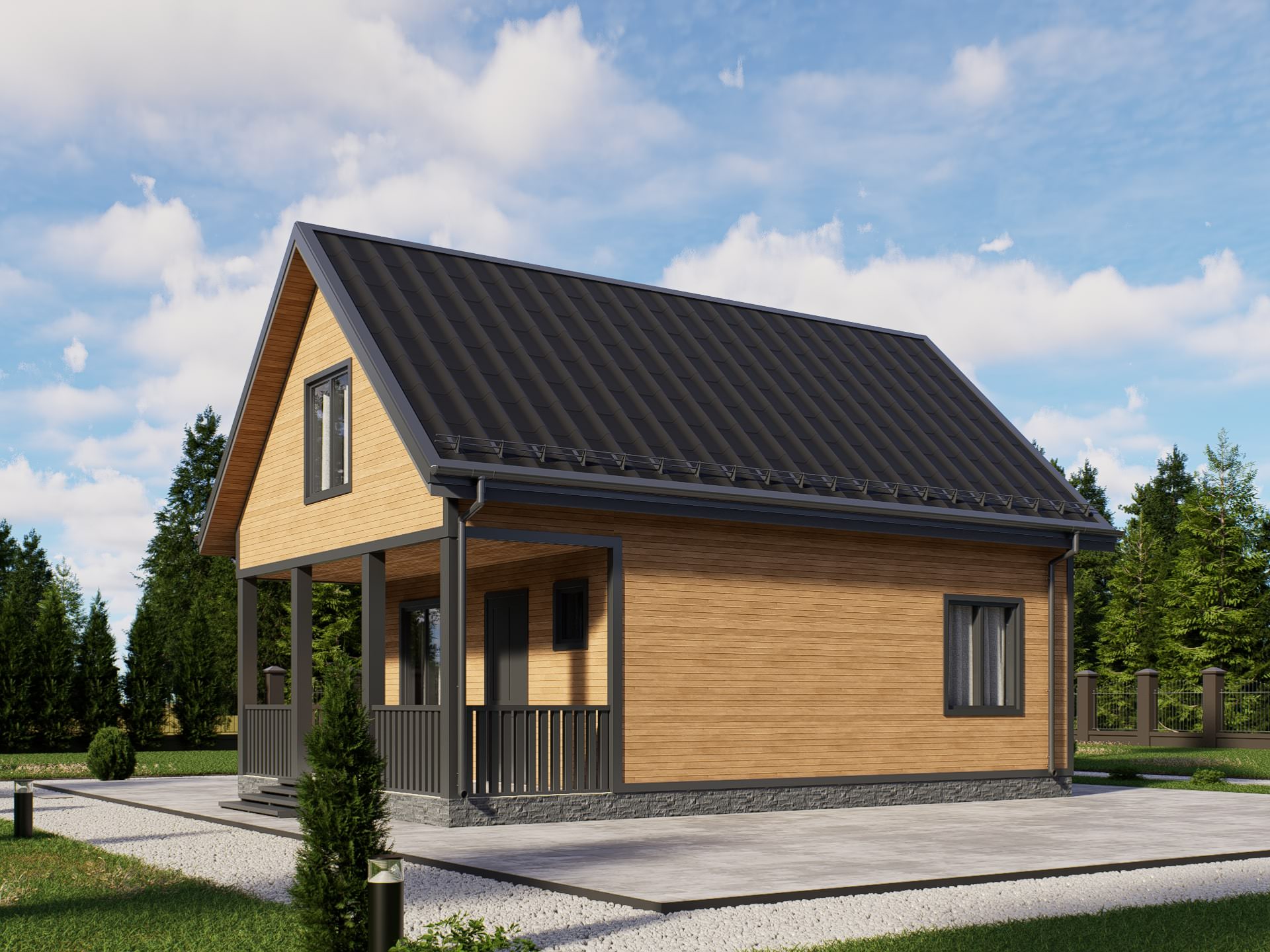 картинка Каркасный дом Лестер от LEGNO
