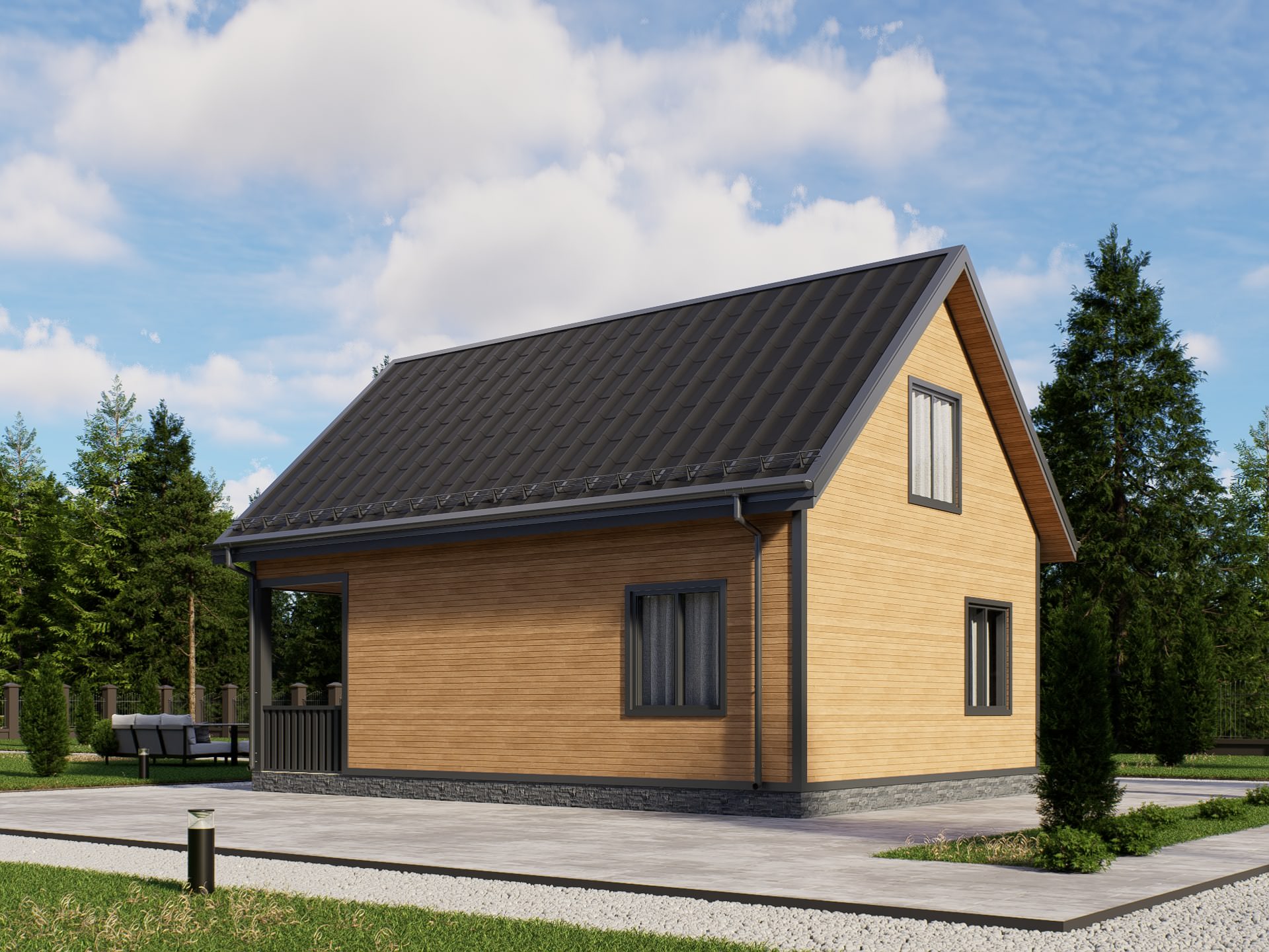 картинка Каркасный дом Лестер от LEGNO