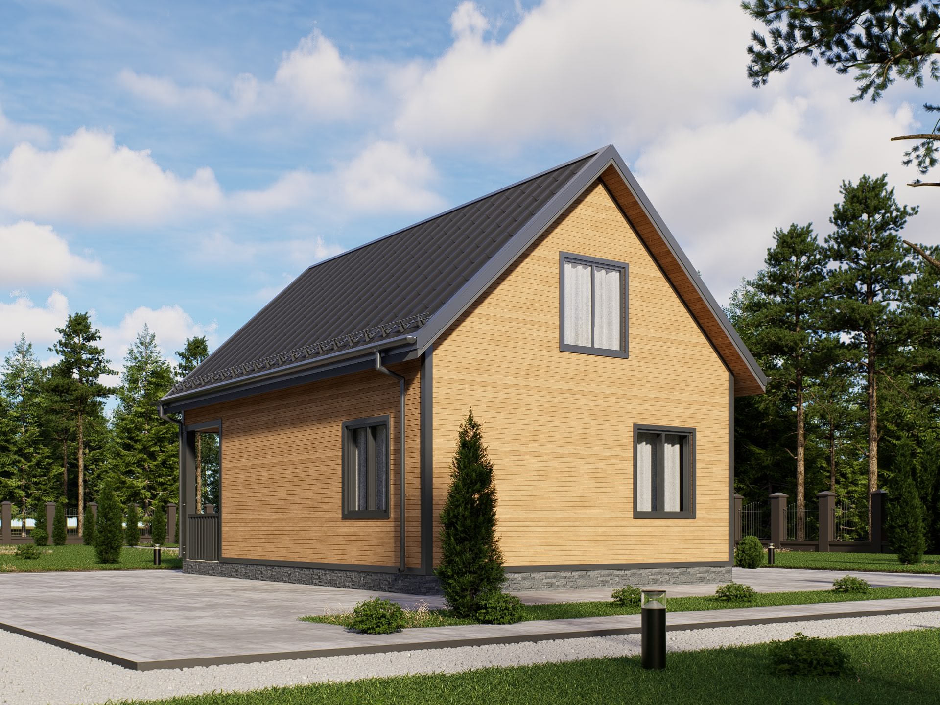 картинка Каркасный дом Лестер от LEGNO