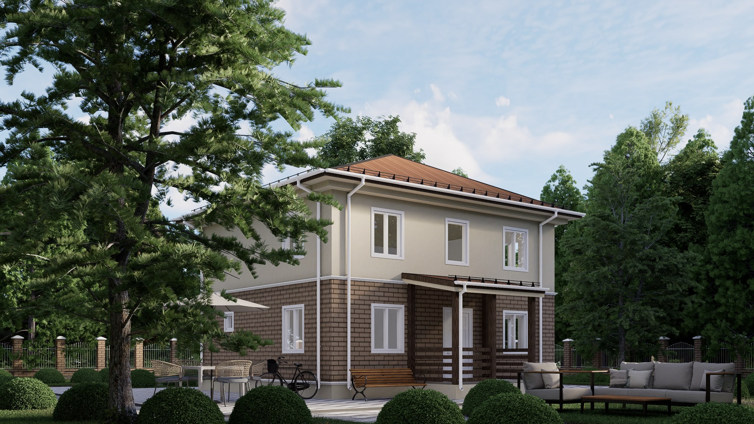 картинка Каркасный дом Остин от LEGNO