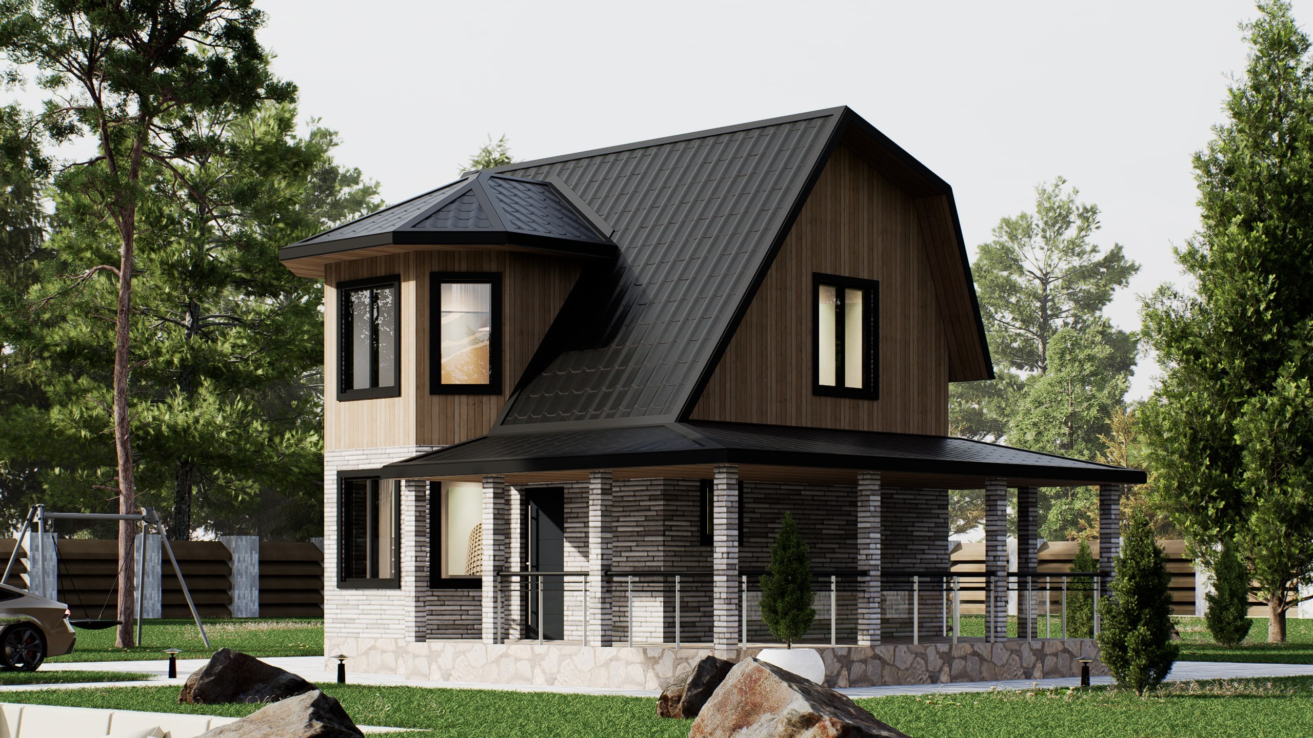 картинка Каркасный дом Денвер от LEGNO