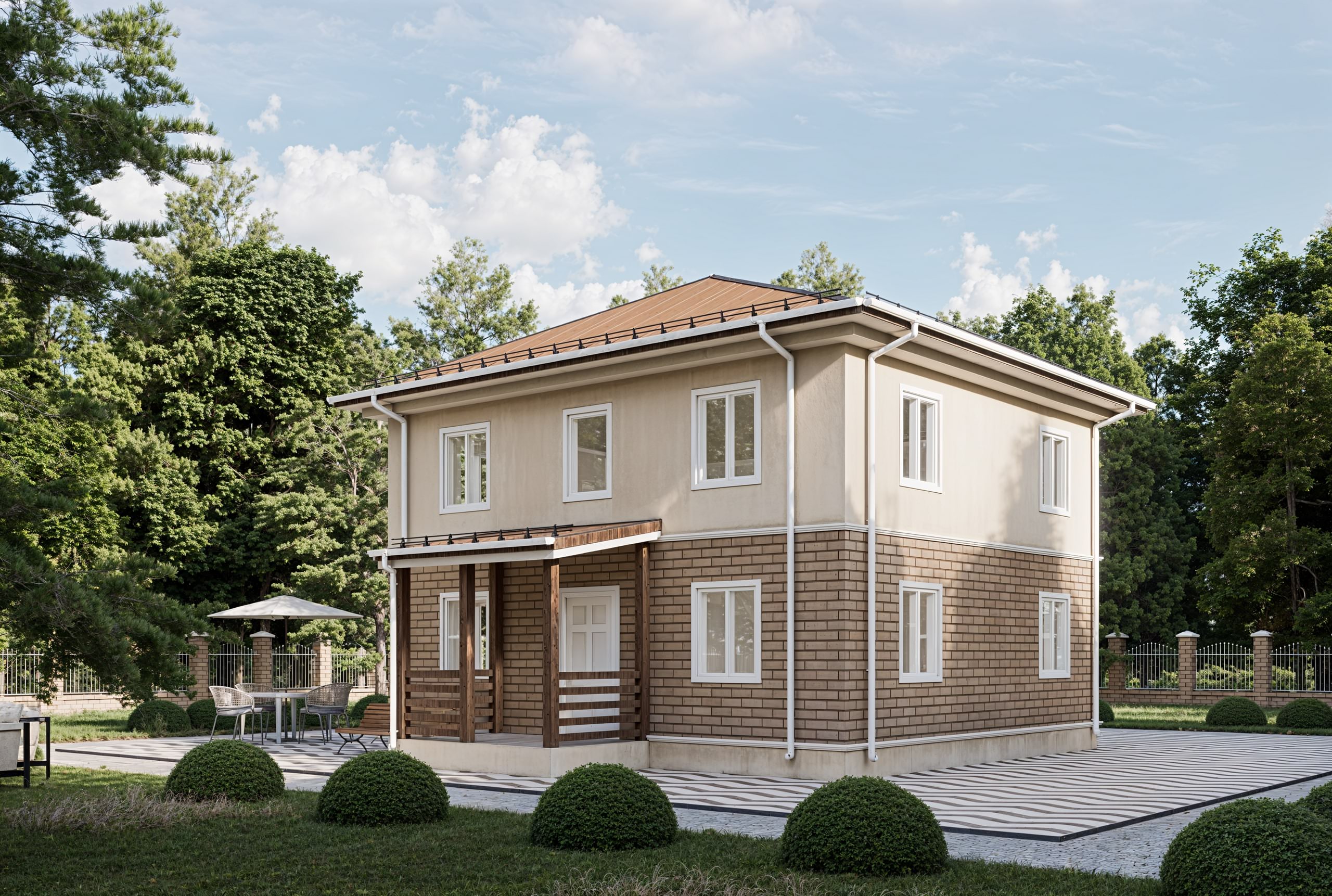 картинка Каркасный дом Остин от LEGNO
