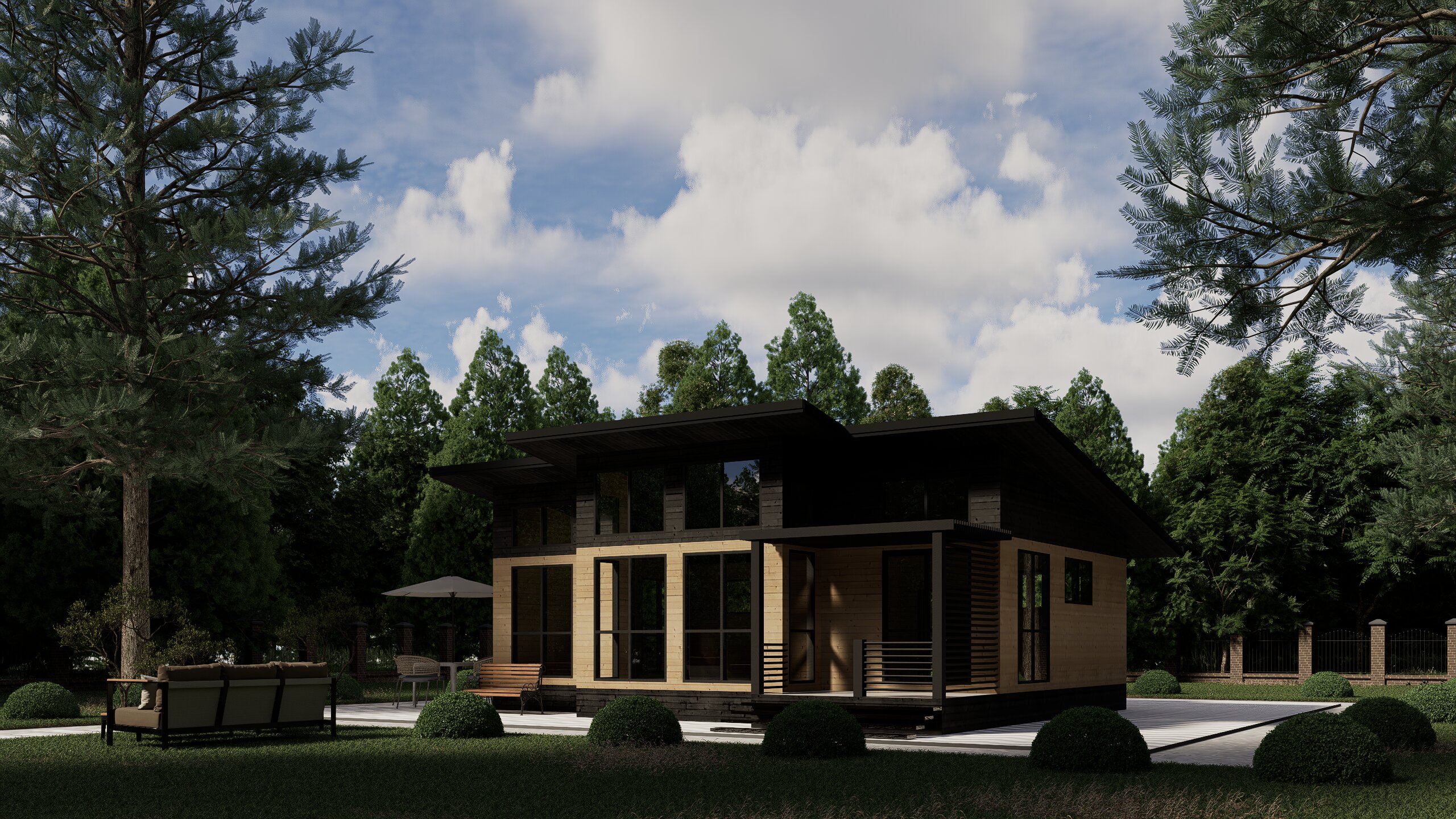 картинка Каркасный дом Бруклин от LEGNO