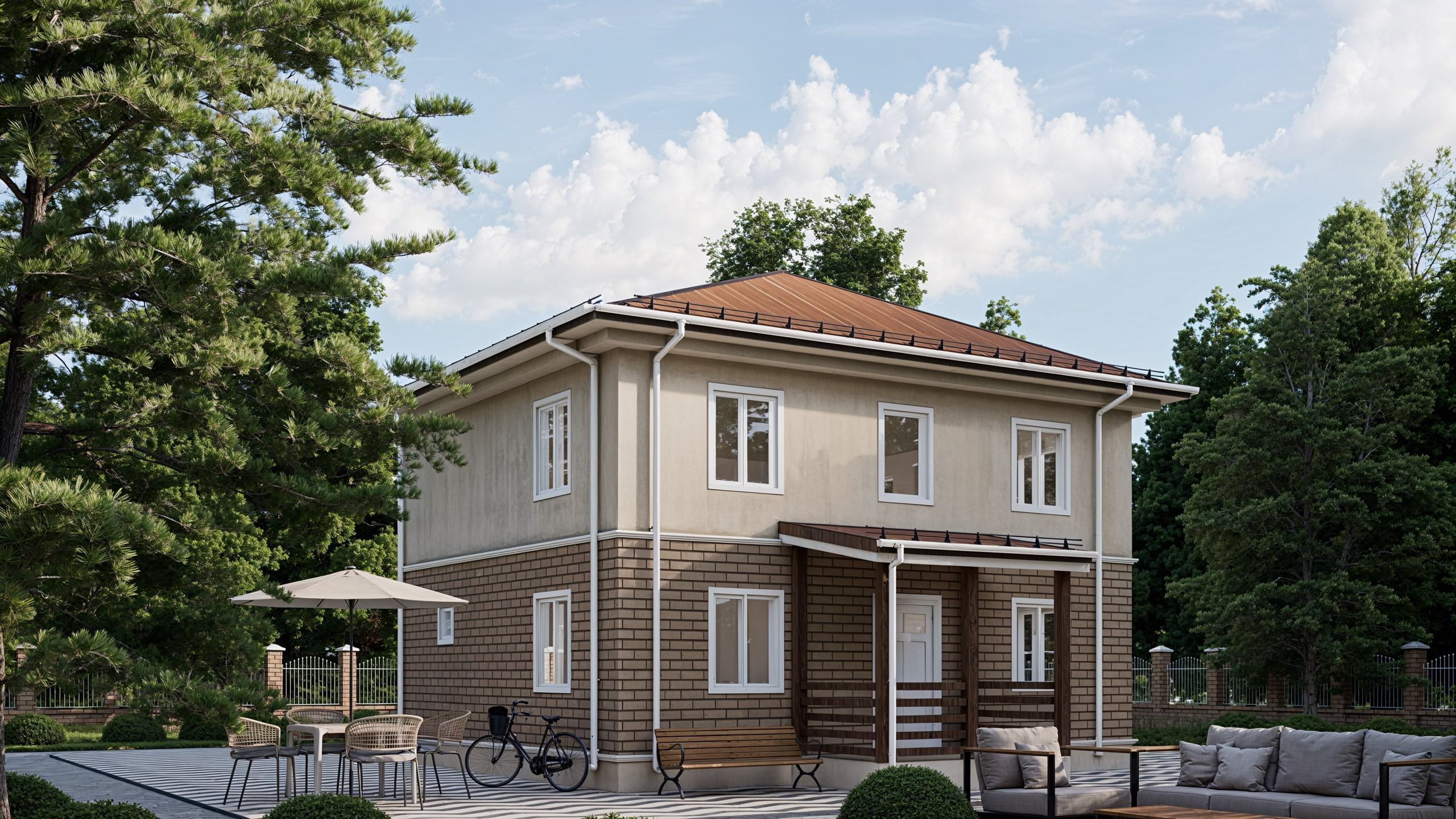 картинка Каркасный дом Остин от LEGNO