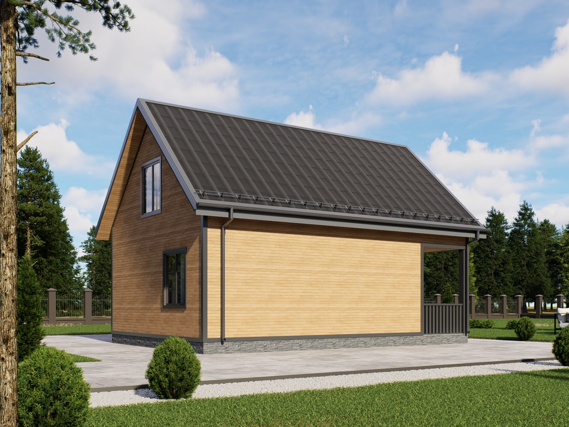 картинка Каркасный дом Лестер от LEGNO