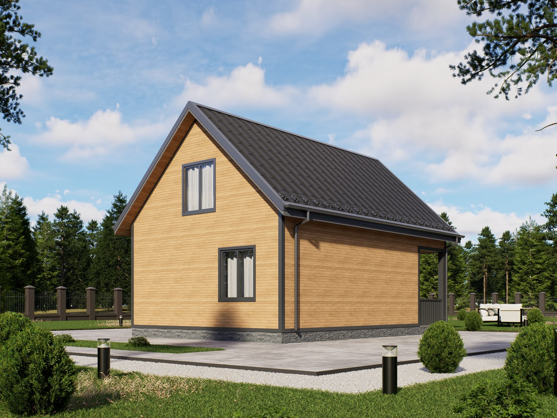 картинка Каркасный дом Лестер от LEGNO