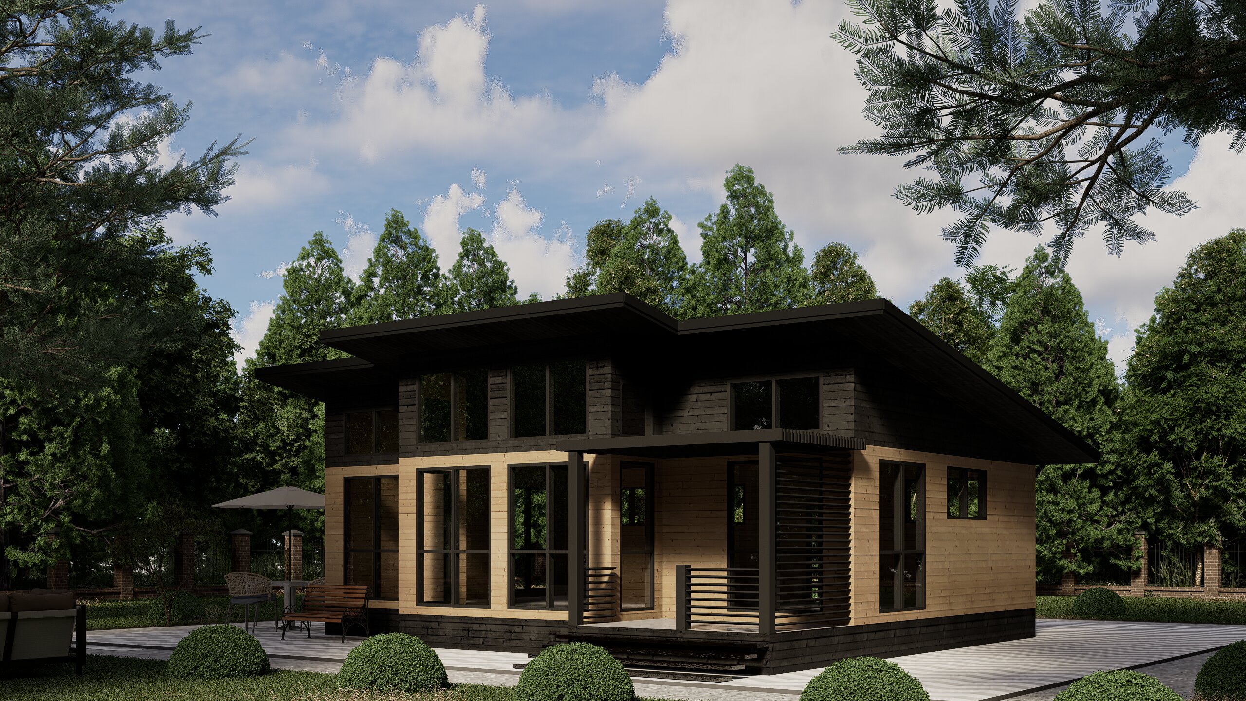 картинка Каркасный дом Бруклин от LEGNO