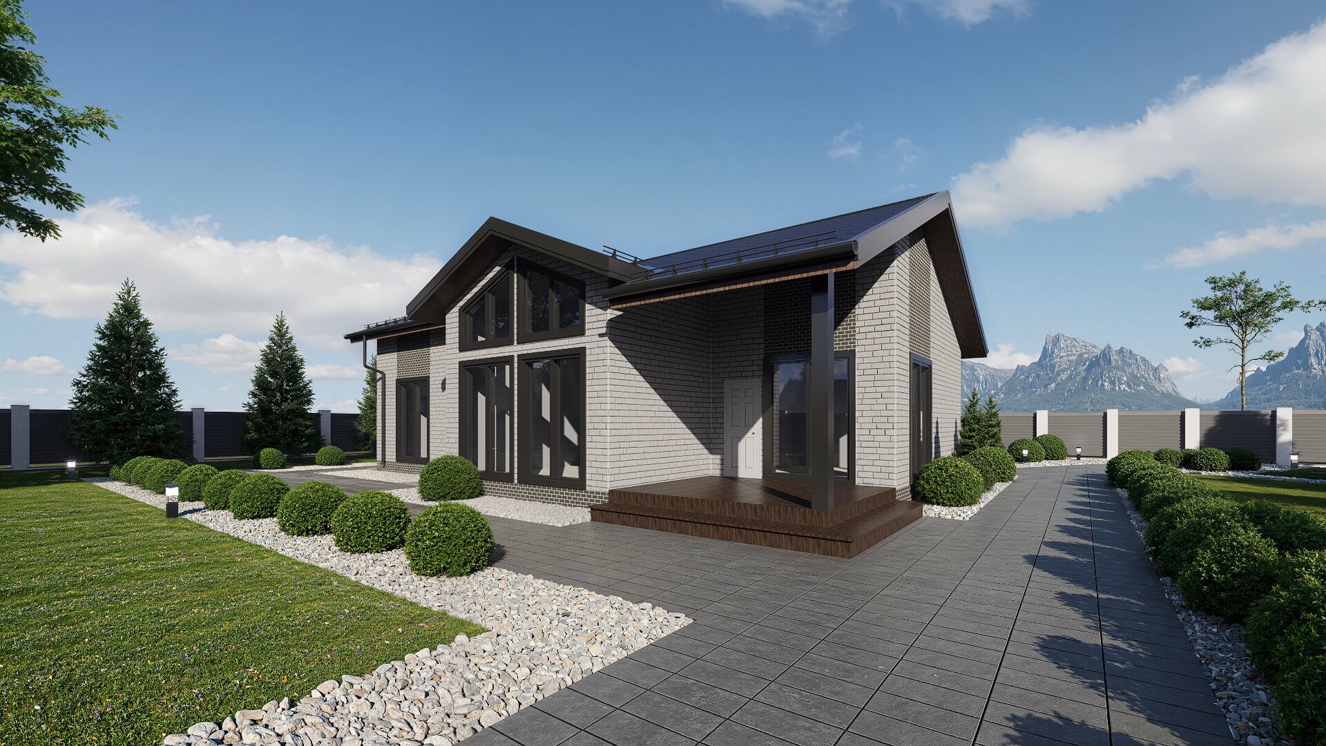 картинка Каркасный дом Детройт от LEGNO