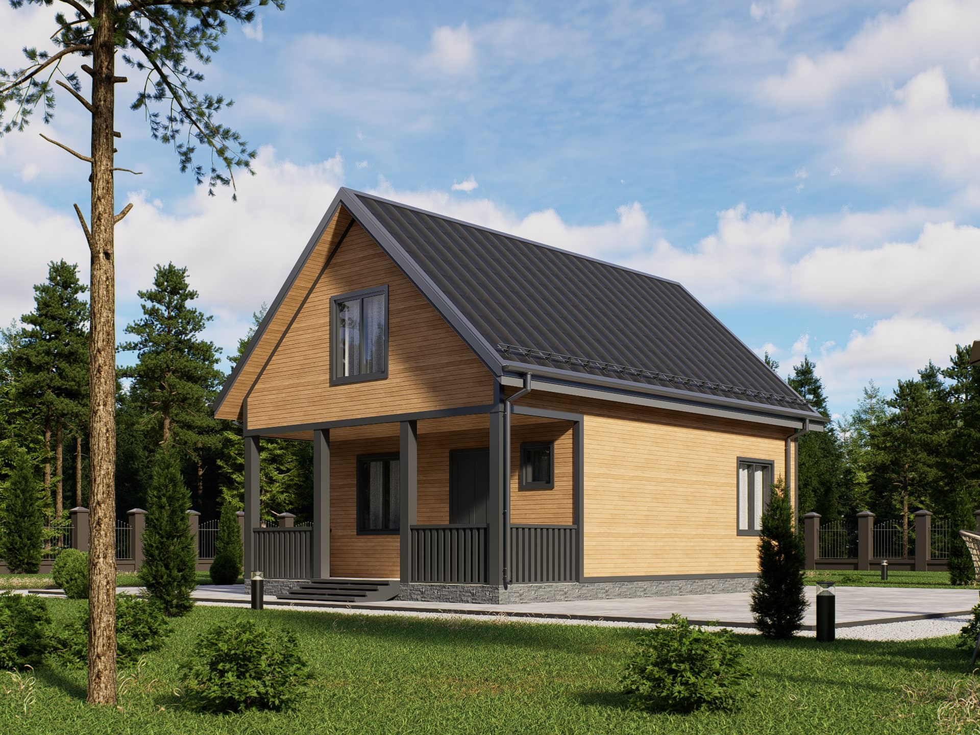 картинка Каркасный дом Лестер от LEGNO
