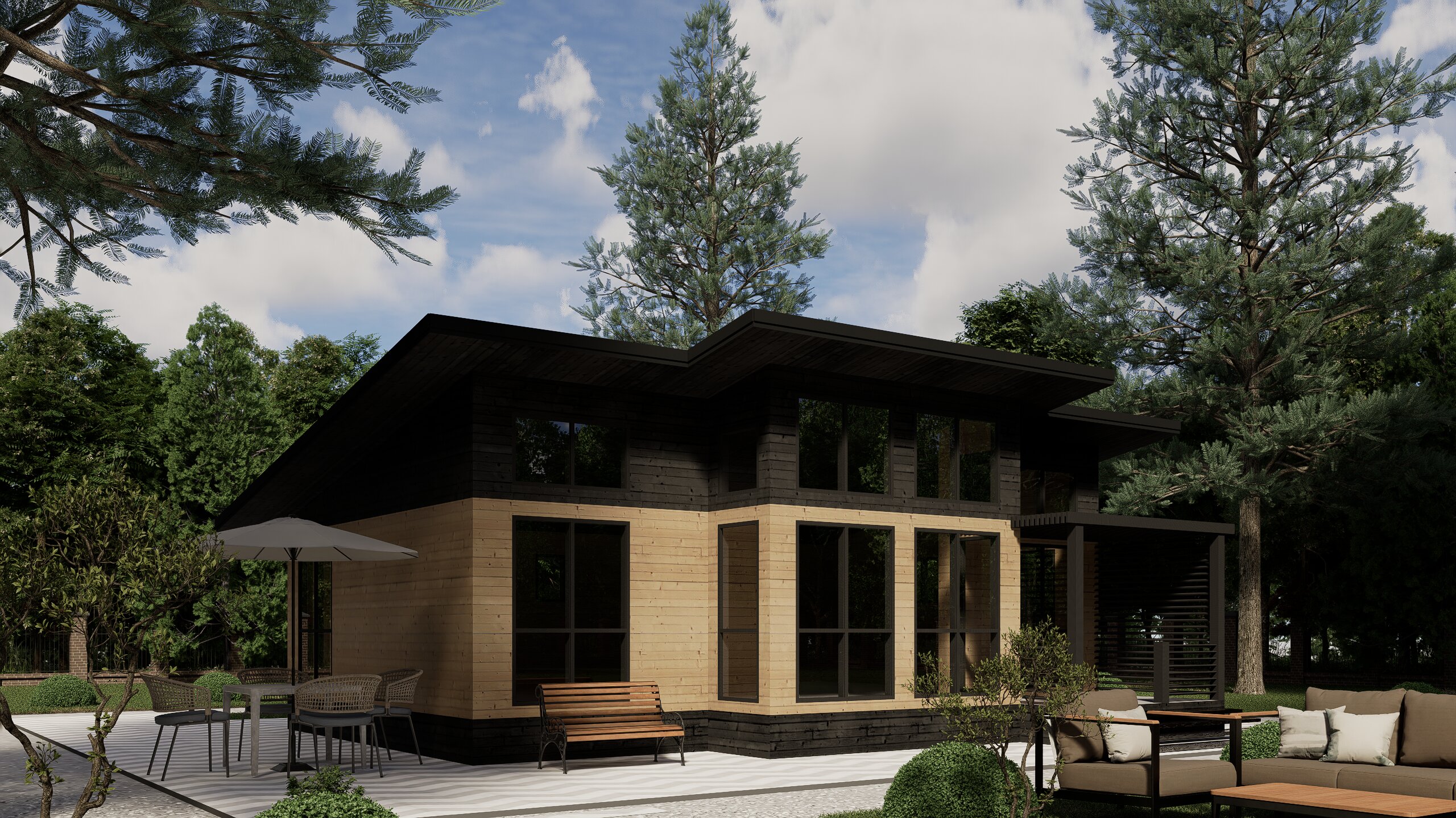 картинка Каркасный дом Бруклин от LEGNO
