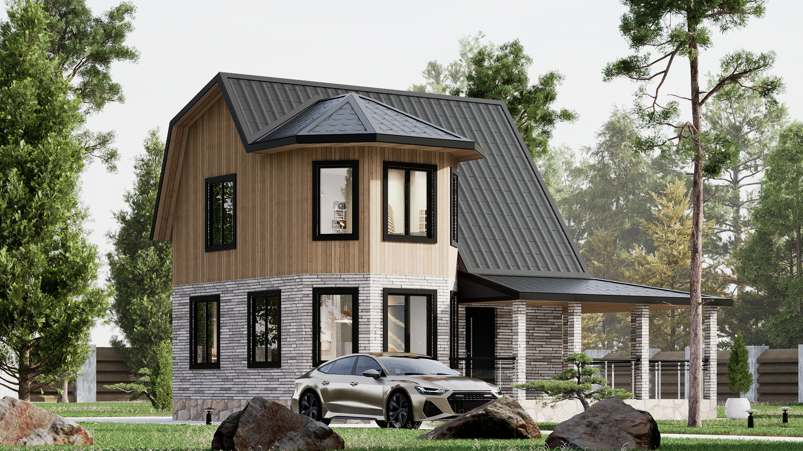 картинка Каркасный дом Денвер от LEGNO