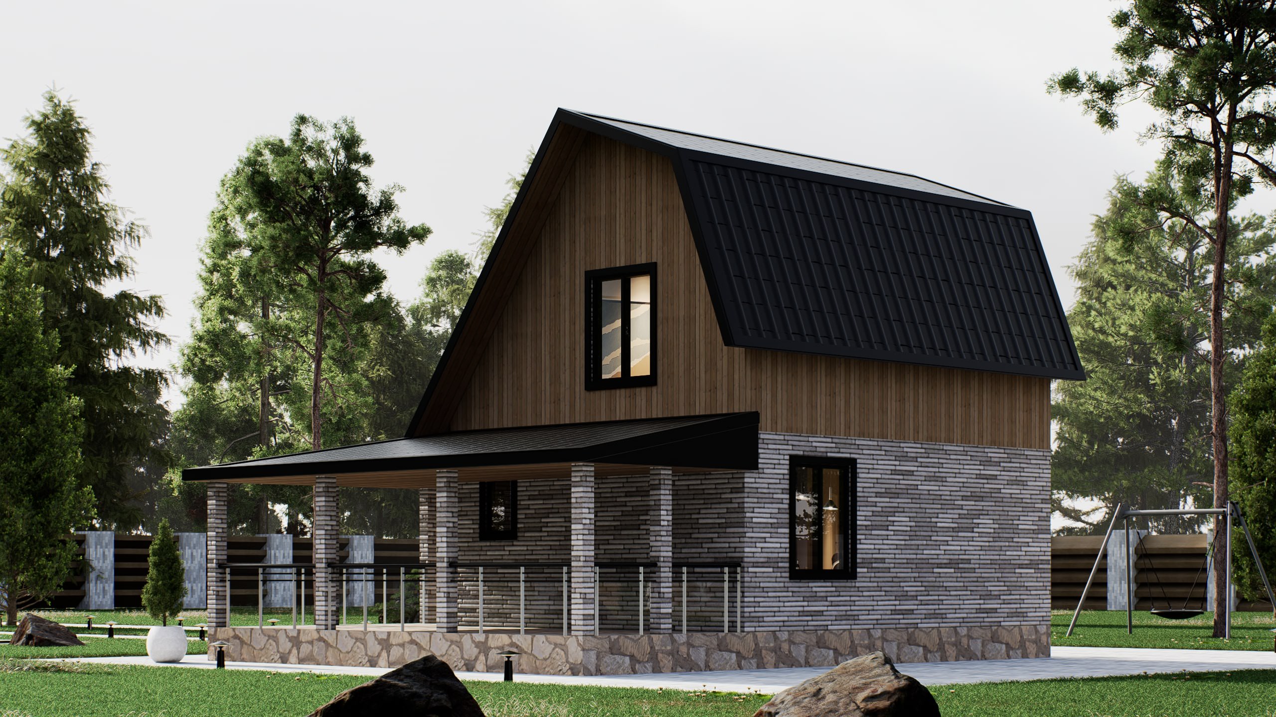 картинка Каркасный дом Денвер от LEGNO