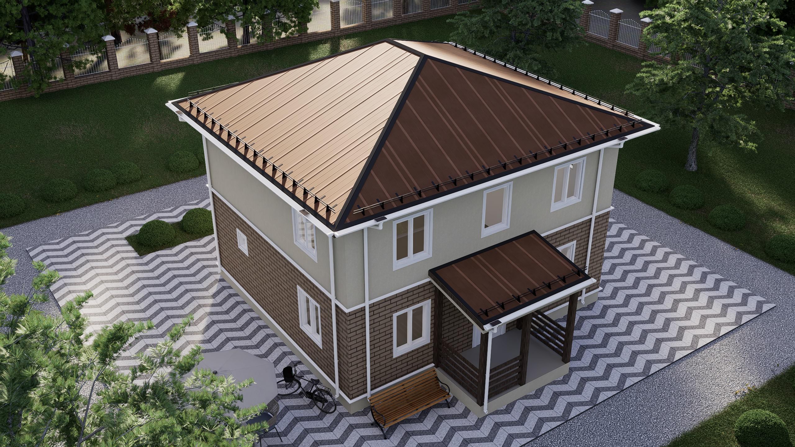 картинка Каркасный дом Остин от LEGNO