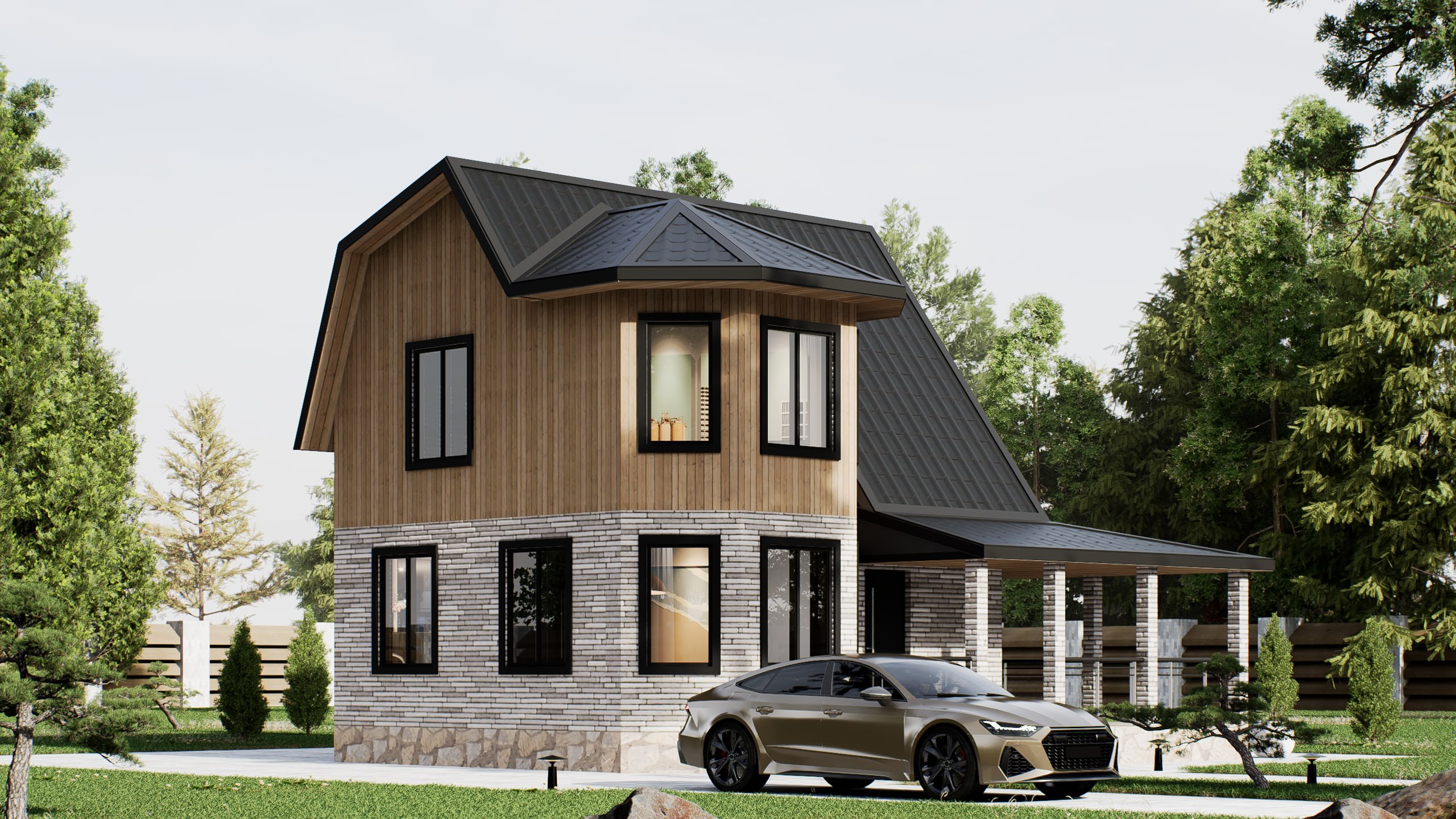 картинка Каркасный дом Денвер от LEGNO